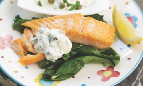 Salmon With Tartare Sauce